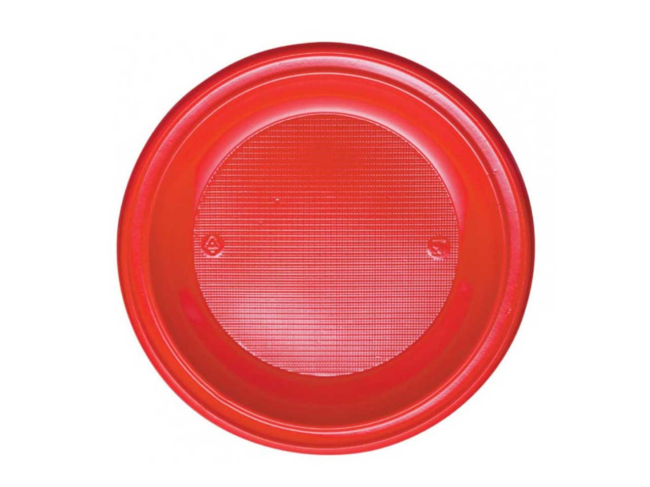 PIATTO PIANO RIUTILIZZABILE ROSSOELIOSP