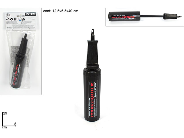 POMPA MANUALE MINI DOUBLE QUICK 69613 POMPA MANUALE MINI DOUBLE QUICK 69613