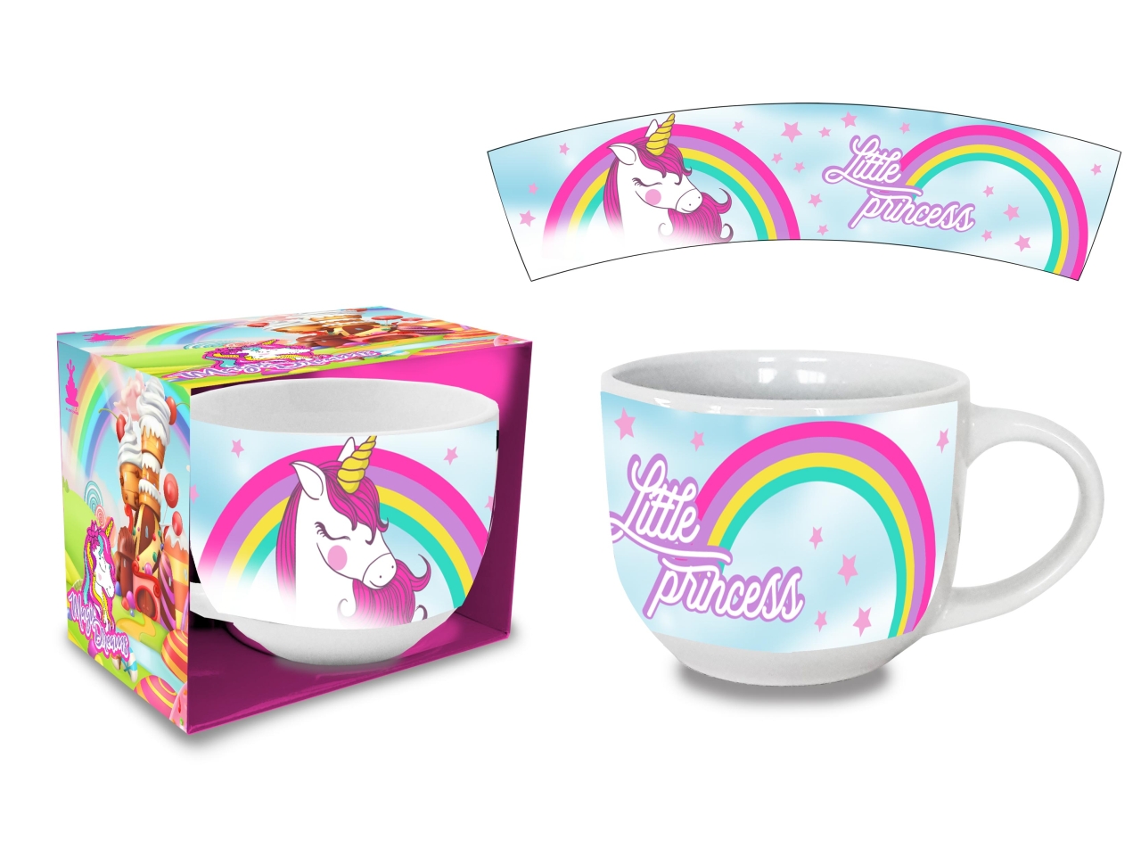 TAZZA JUMBO UNICORNO X04282 MC