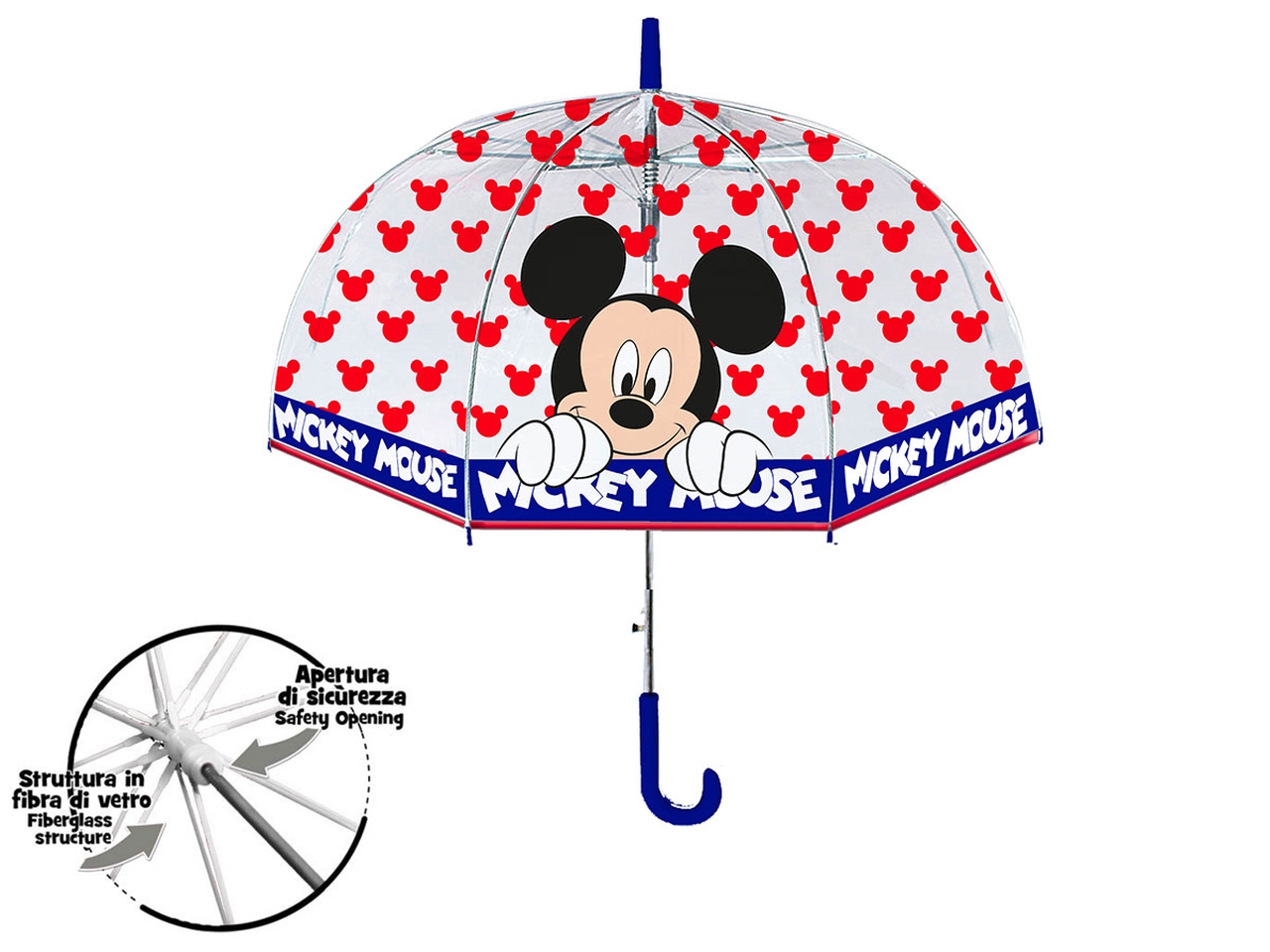 OMBRELLO CUPOLA 42/8 MICKEY D04553 MC