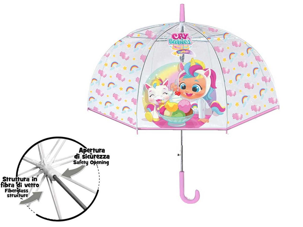 OMBRELLO CUPOLA 42/8 MAN CRY CB2484 MC