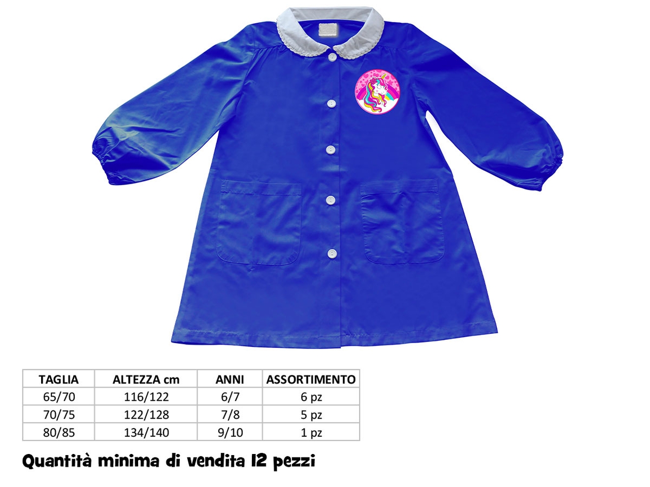 UNICORNO GREMBIULE SCUOLA X06935 MC $