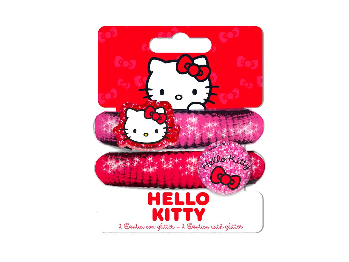 HELLO KITTY 2ELASTICI GLITTER H09316 MC