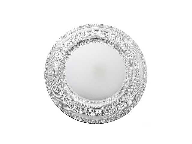 S.PIATTO ARGENTO D.33cm PVC 131434