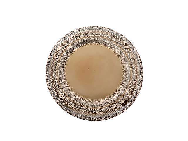 S.PIATTO ORO D.33cm PVC 131433