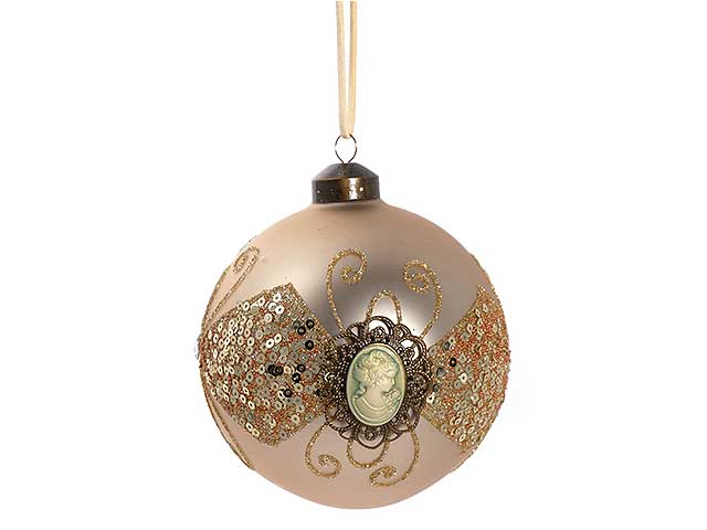 SFERA VETRO  D.12cm ORO 131010