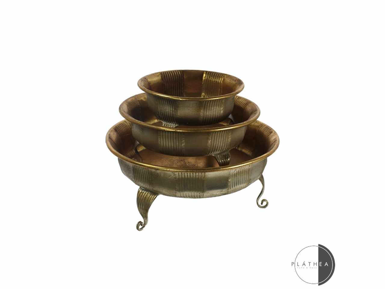ALZATA 3 PEZZI ARGENTO/ ORO IN M 132201