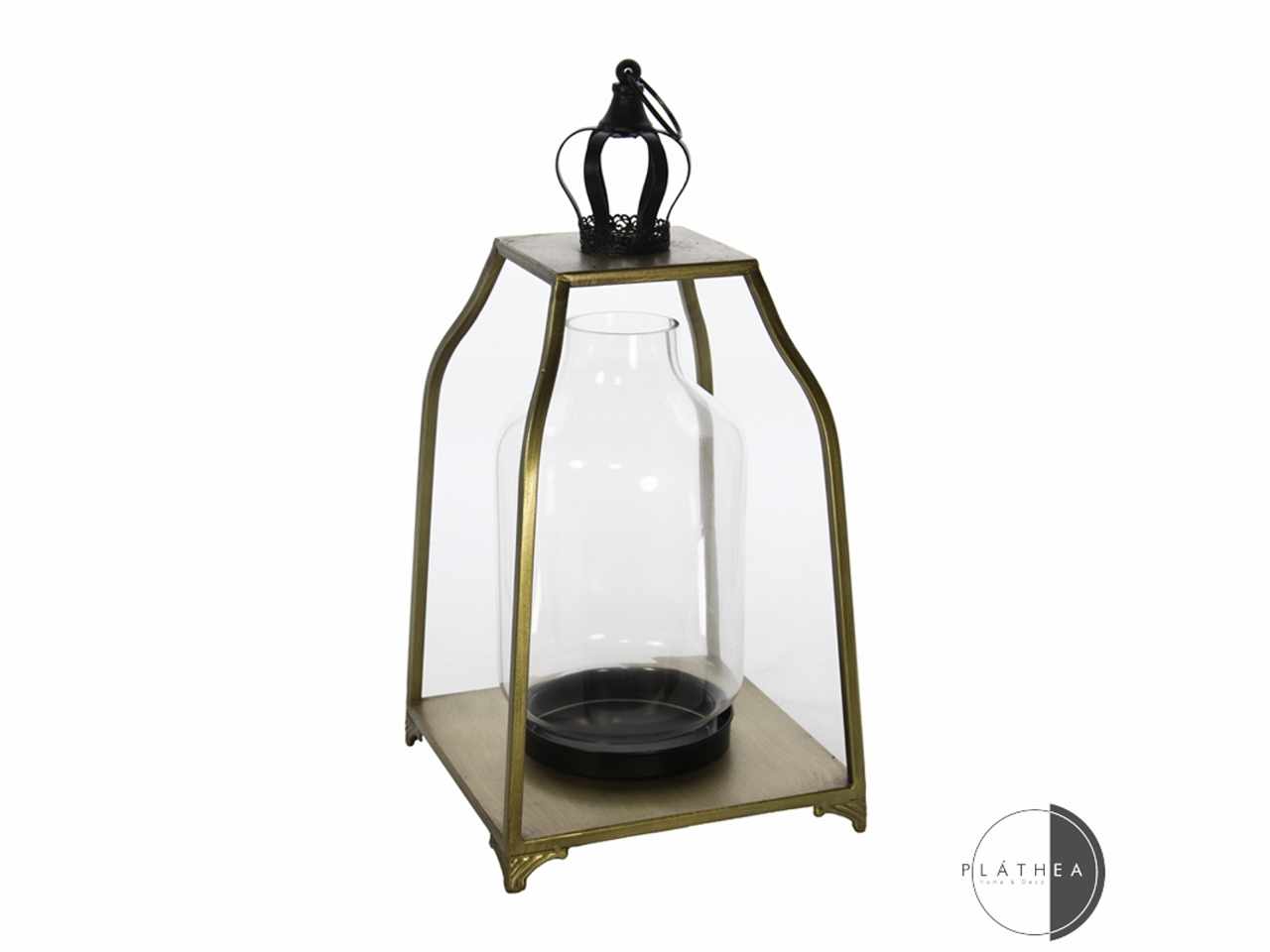 LANTERNA 26X26X52CM IN VETRO E M 132256