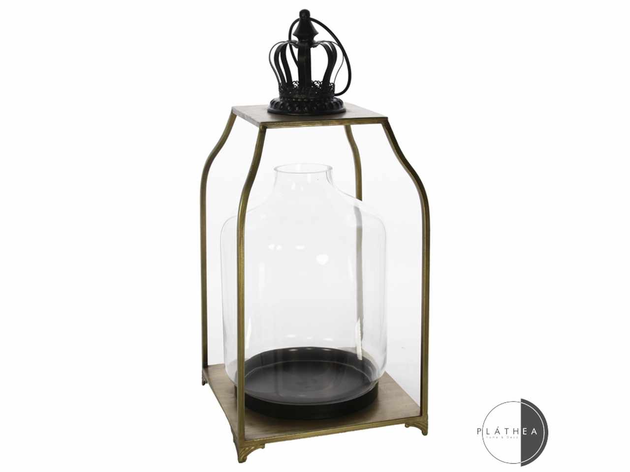 LANTERNA 31X31X64CM IN VETRO E M 132255