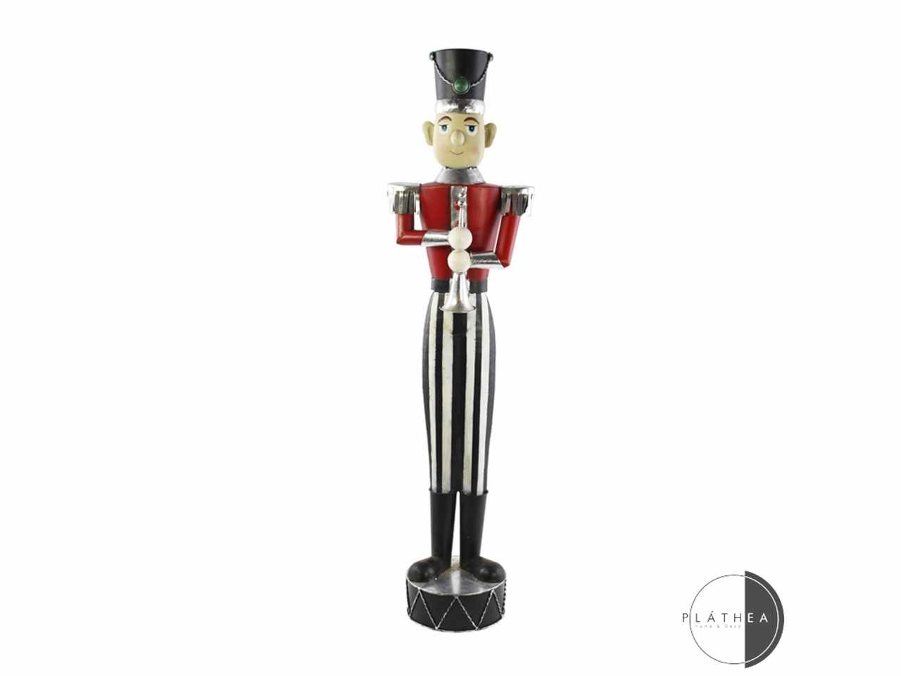 SOLDATO ROSSO/NERO H.100CM IN ME 132812