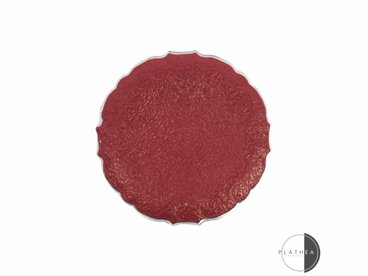 SOTTOPIATTO ROSSO D.33CM IN PVC 131853