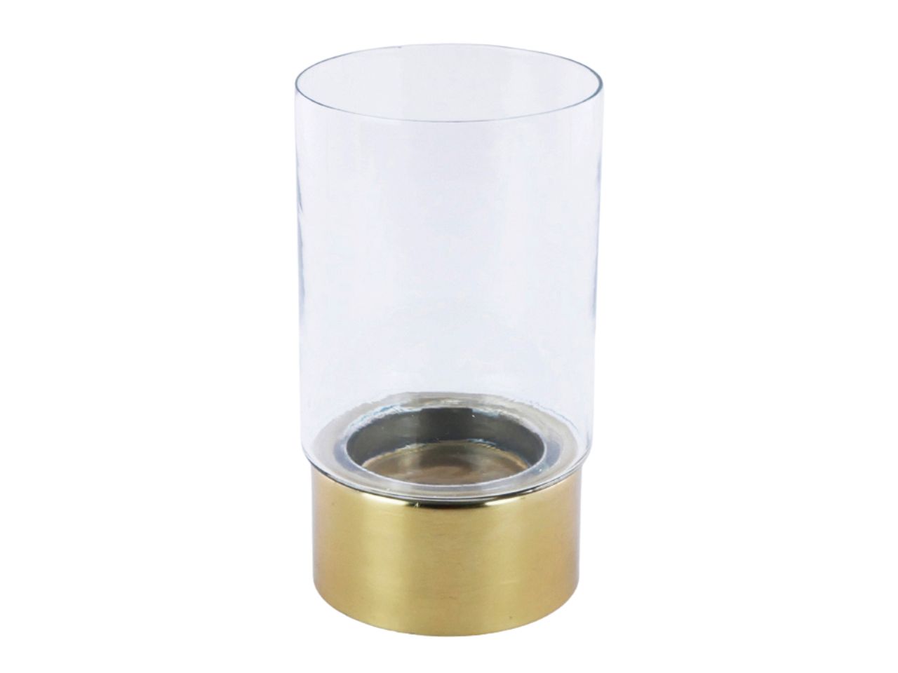 PORTACANDELA ORO D.13X25CM IN VE 134169