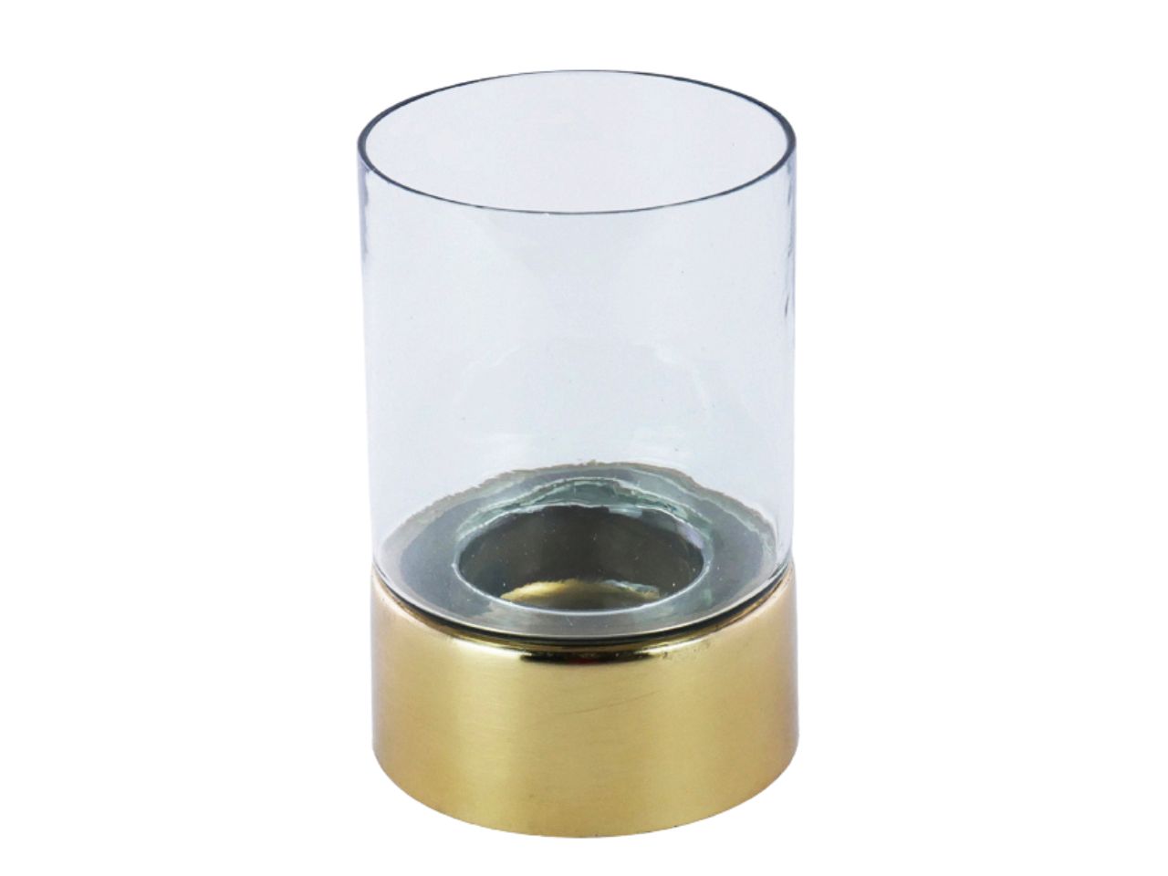 PORTACANDELA ORO D.11X16CM IN VE 134170