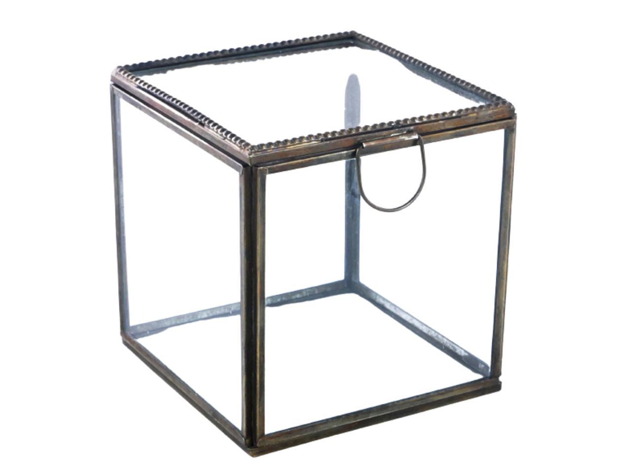 SCATOLA 12X12X12CM IN VETRO E ME 134361 SCATOLA 12X12X12CM IN VETRO E ME 134361