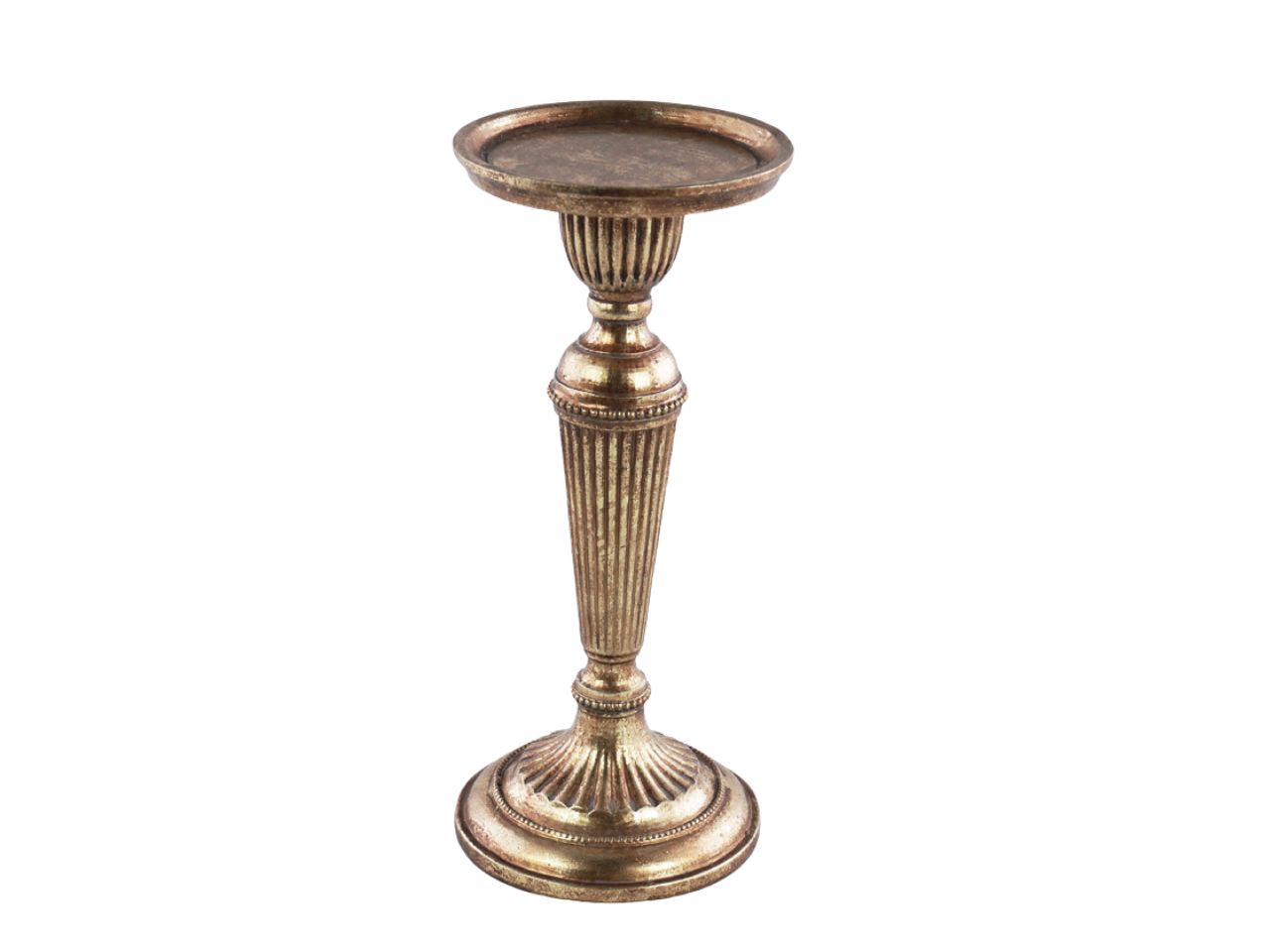 PORTACANDELA ORO H.23CM IN RESIN 134708 $