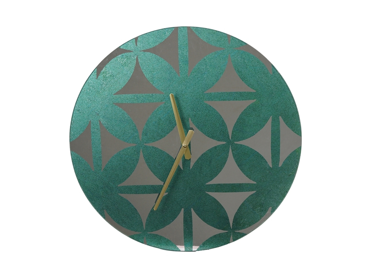 OROLOGIO VERDE D.47CM IN VETRO 137278 OROLOGIO VERDE D.47CM IN VETRO 137278