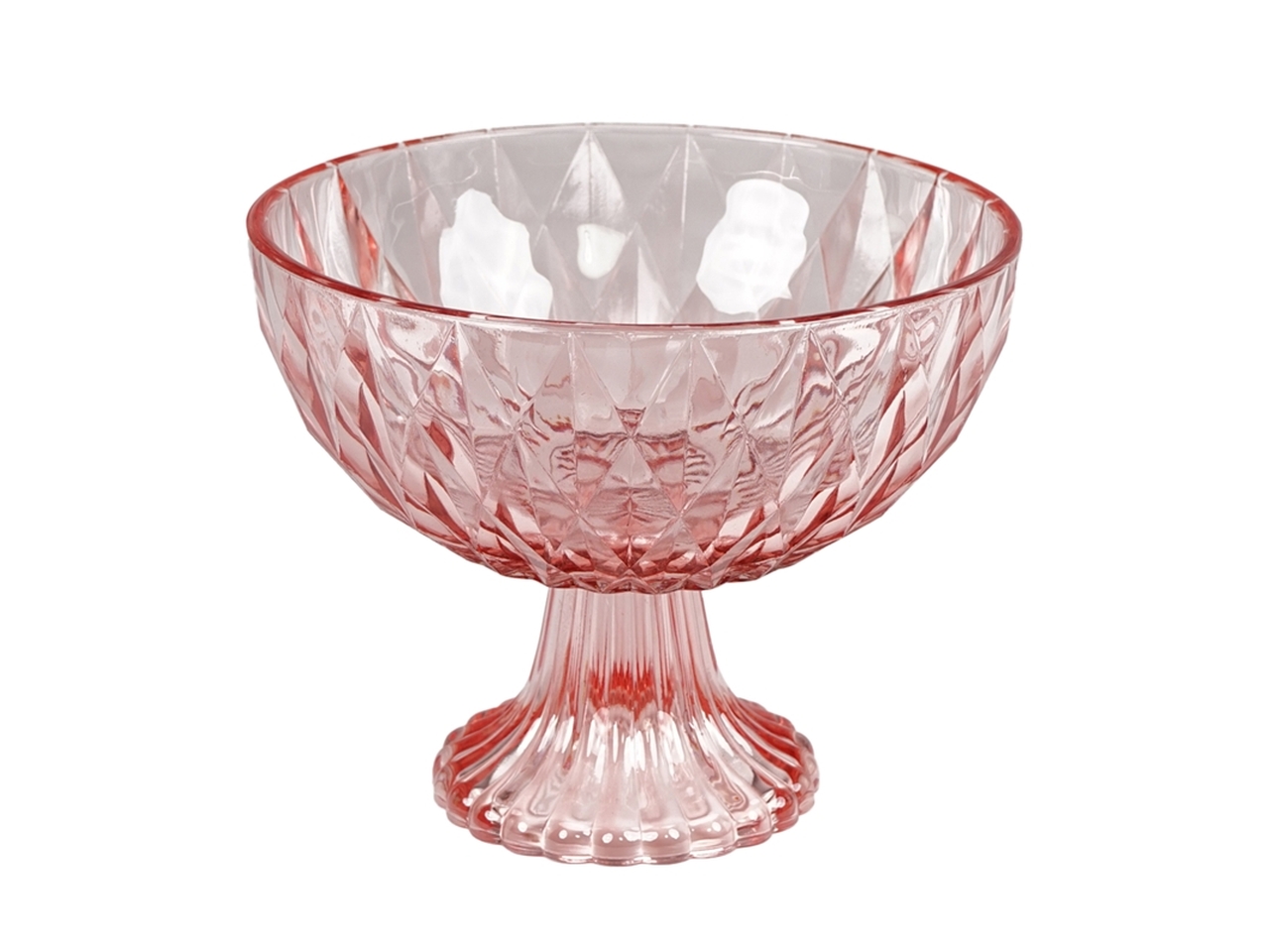 CONTENITORE ROSA D.22X17CM VETRO 137391