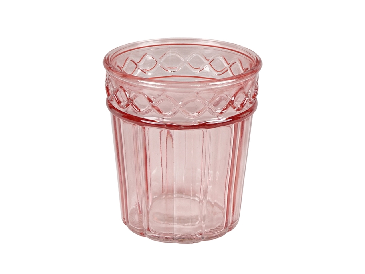 VASO ROSA D.13X15CM IN VETRO 137407 VASO ROSA D.13X15CM IN VETRO 137407