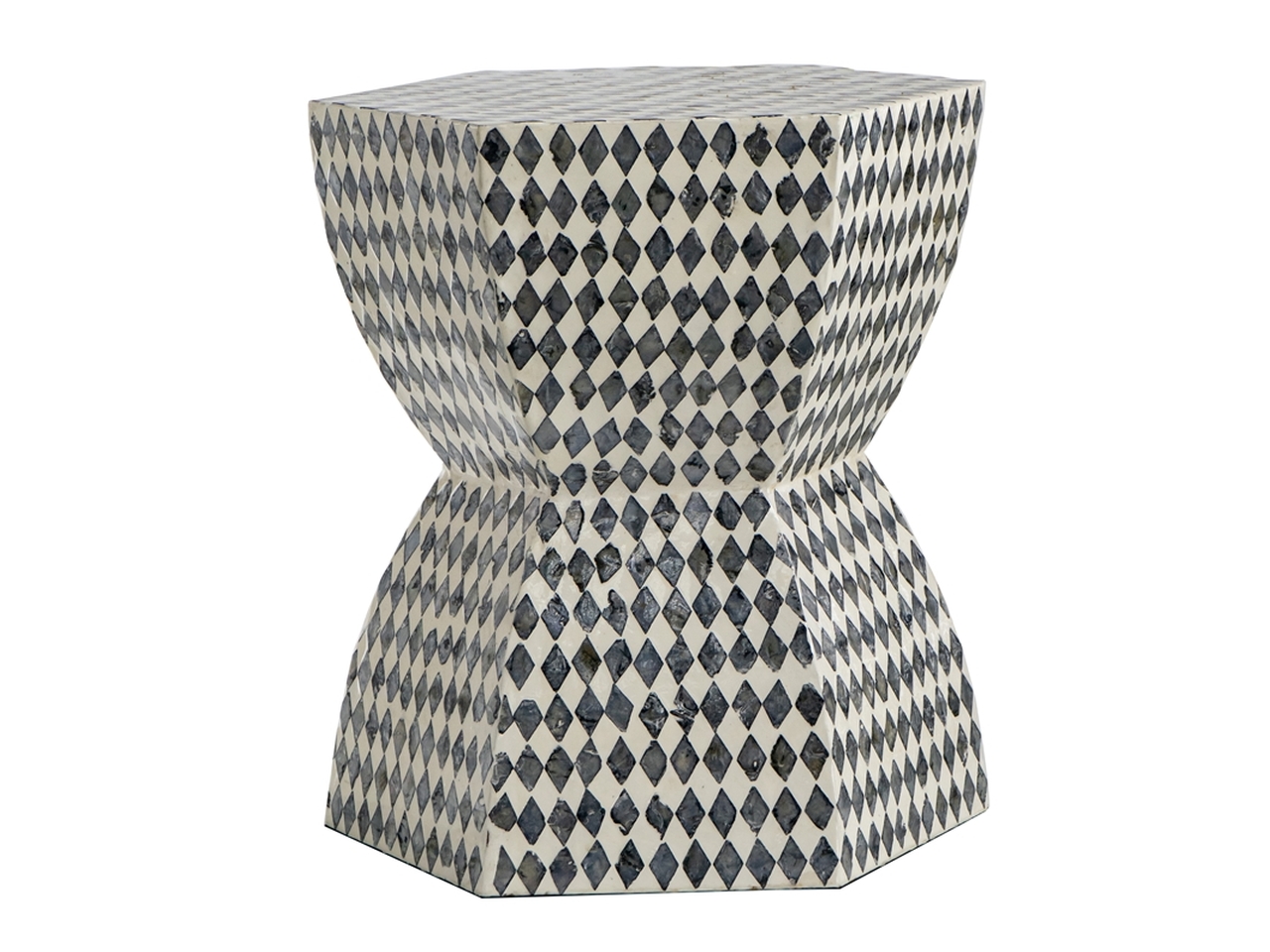 SGABELLO 38X33X42CM MDF E CAPIZ 801994