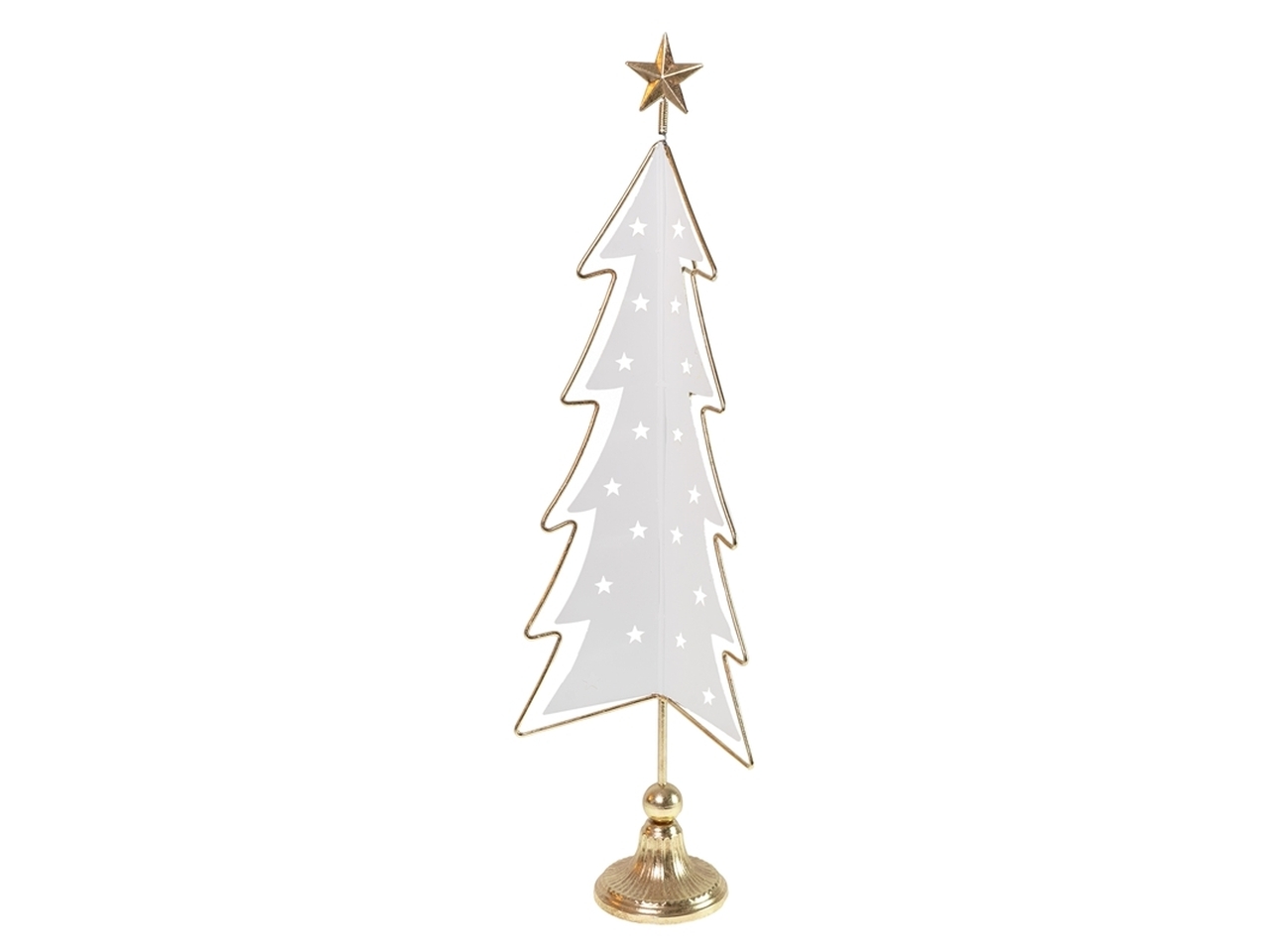ALBERO MET.140CM BIANCO/ORO 138712