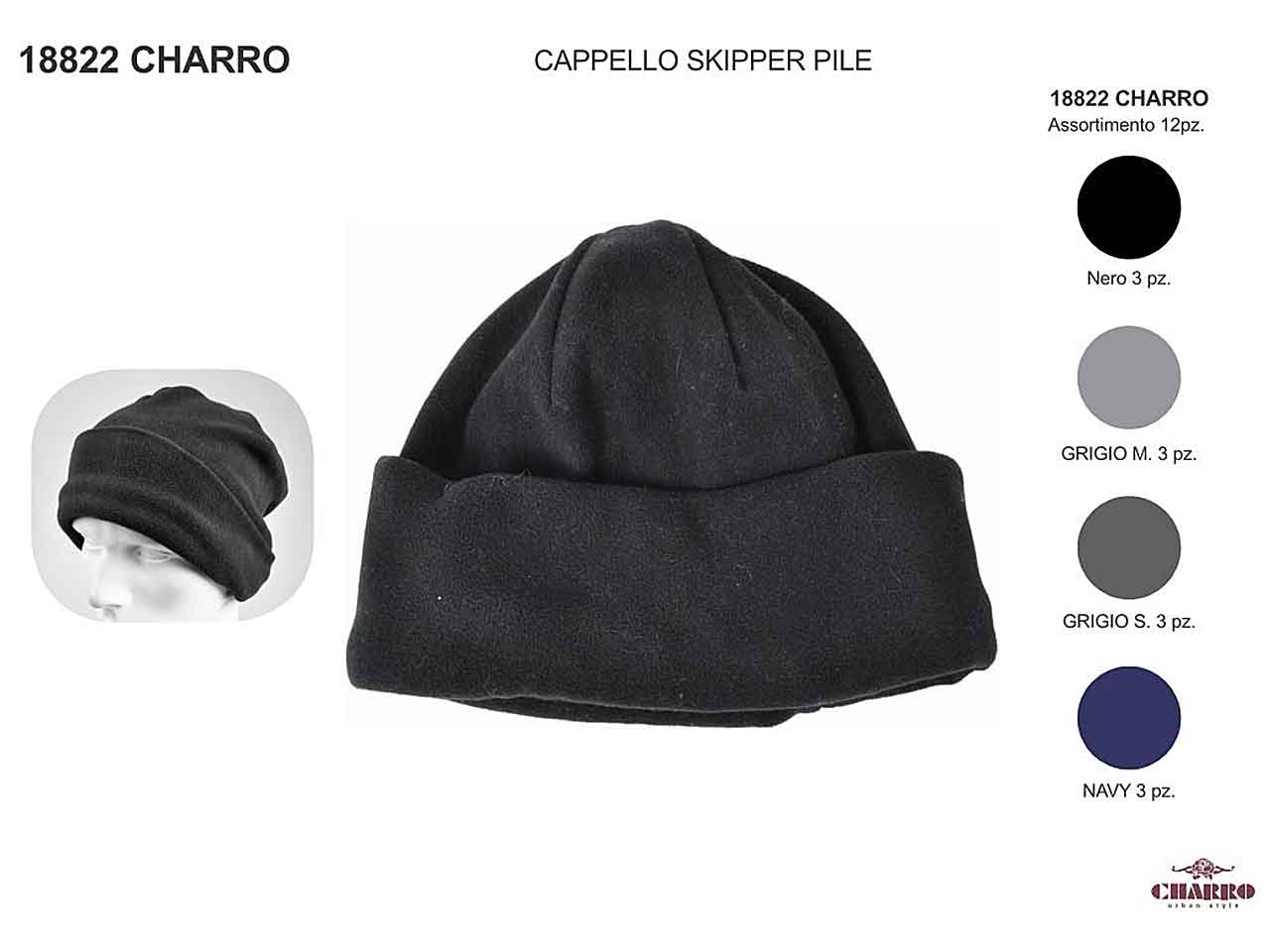 L.CHARRO CAPPELLO SKIPPER PILE 18822$