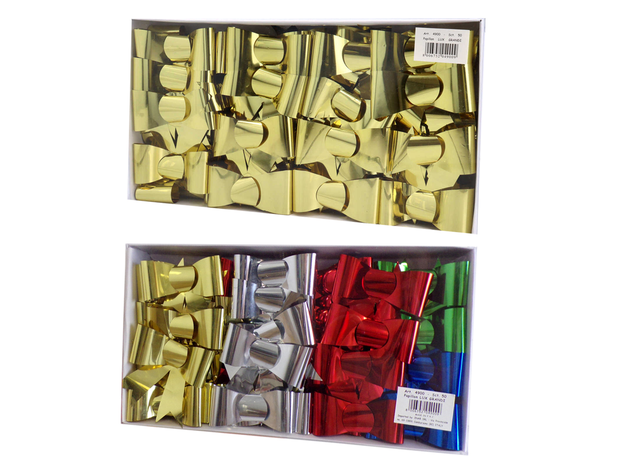 COCCARDE PAPILLONS 50PZ ASS.4900 0099