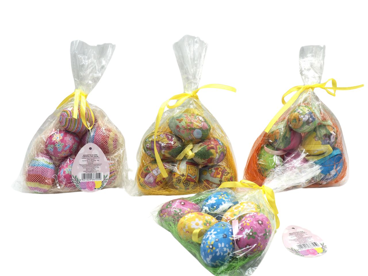 UOVA CARTA 6X4CM SET 6 UOVA