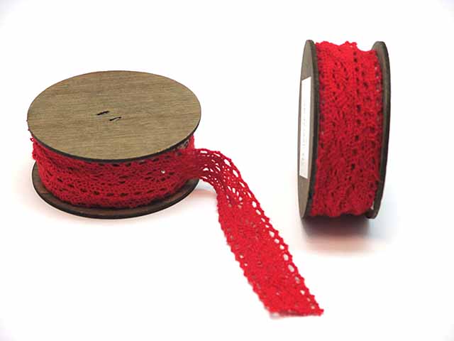 NASTRO MERLETTO 2,5x250cm ROSSO NASTRO MERLETTO 2,5x250cm ROSSO