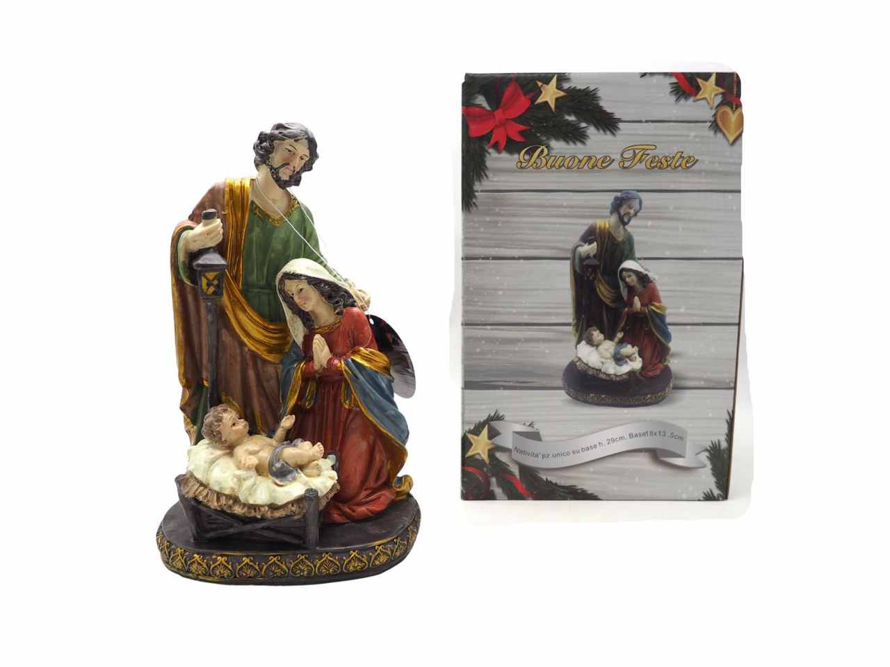 NATIVITA’ 29CM SU BASE 18X13,5CM