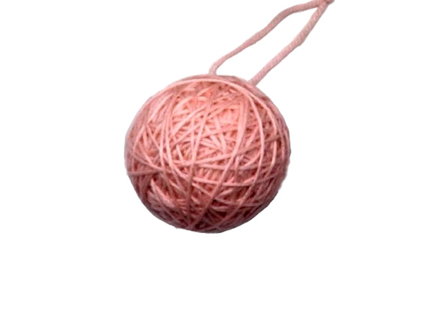 SFERA GOMITOLO 6cm ROSA
