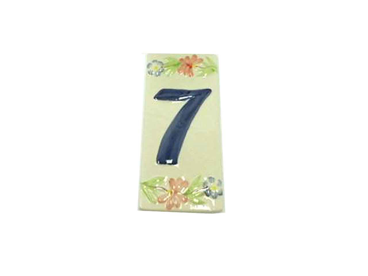 NUMERO 7 FUORI PORTA RETT.H.14,5×6,8cm