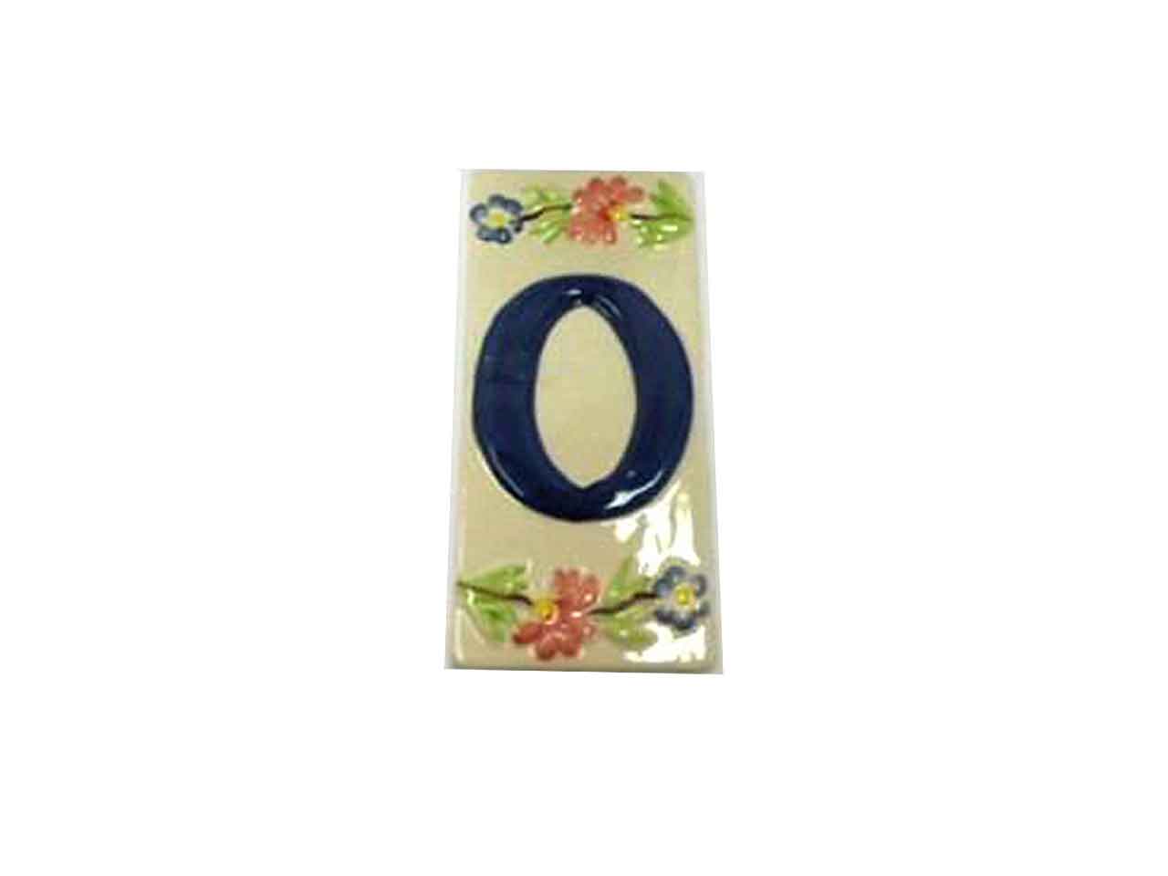 NUMERO 0 FUORI PORTA RETT.H.14,5×6,8cm