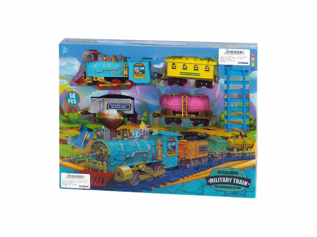 FUNNY MILITARY TRAIN C/LUCE/SUONO 39,5×31