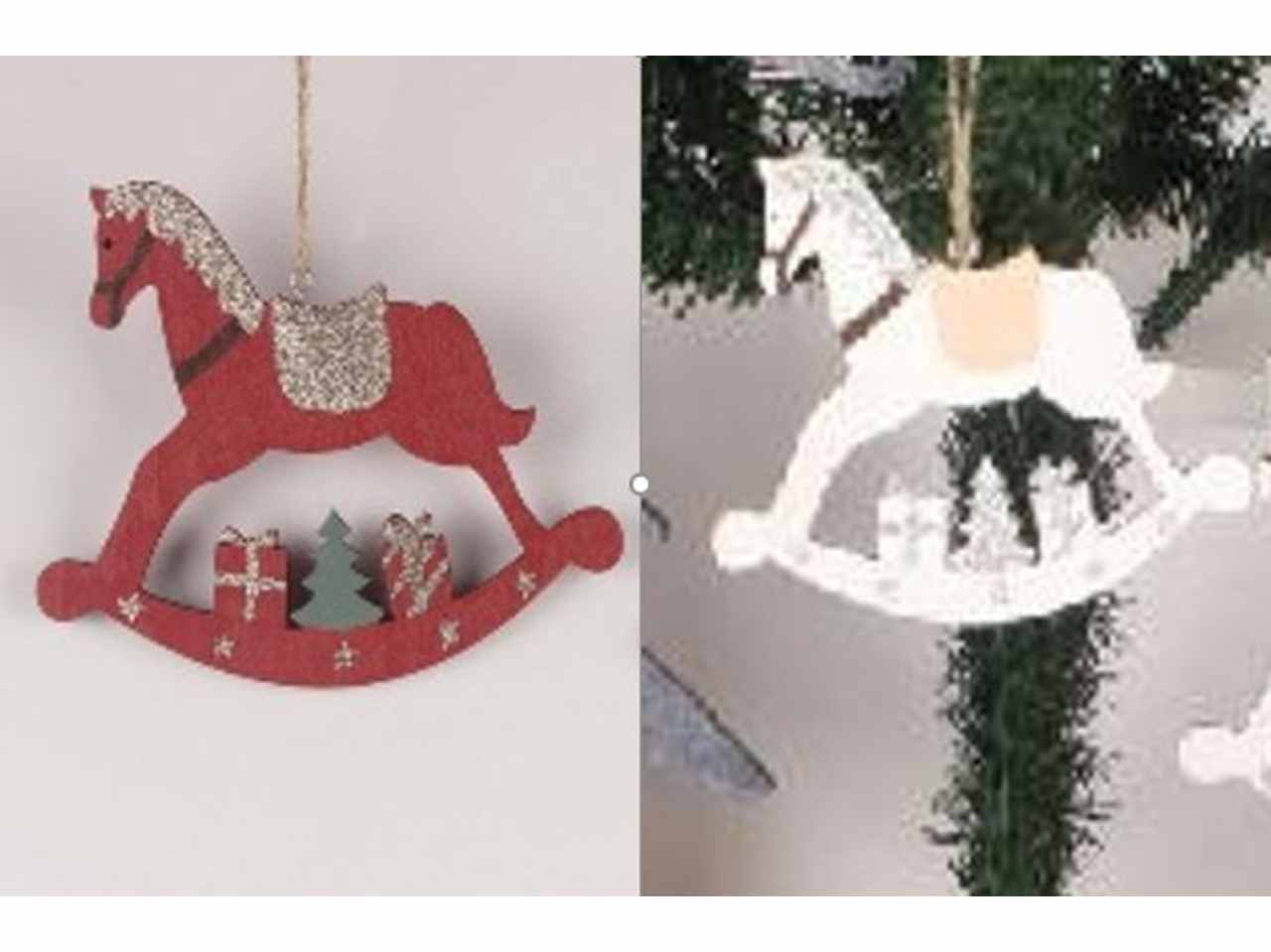 CAVALLO A DONDOLO DA APPENDERE LEGNO H