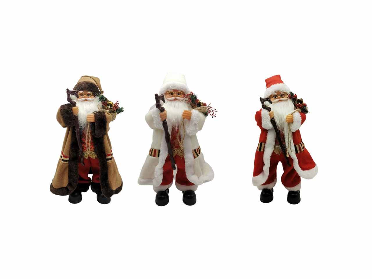 BABBO NATALE 50CM ASSORTITI CON MUSICH