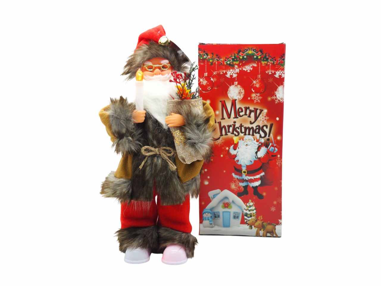 BABBO NATALE C/MUSICA-MOVIMENTO 35CM I