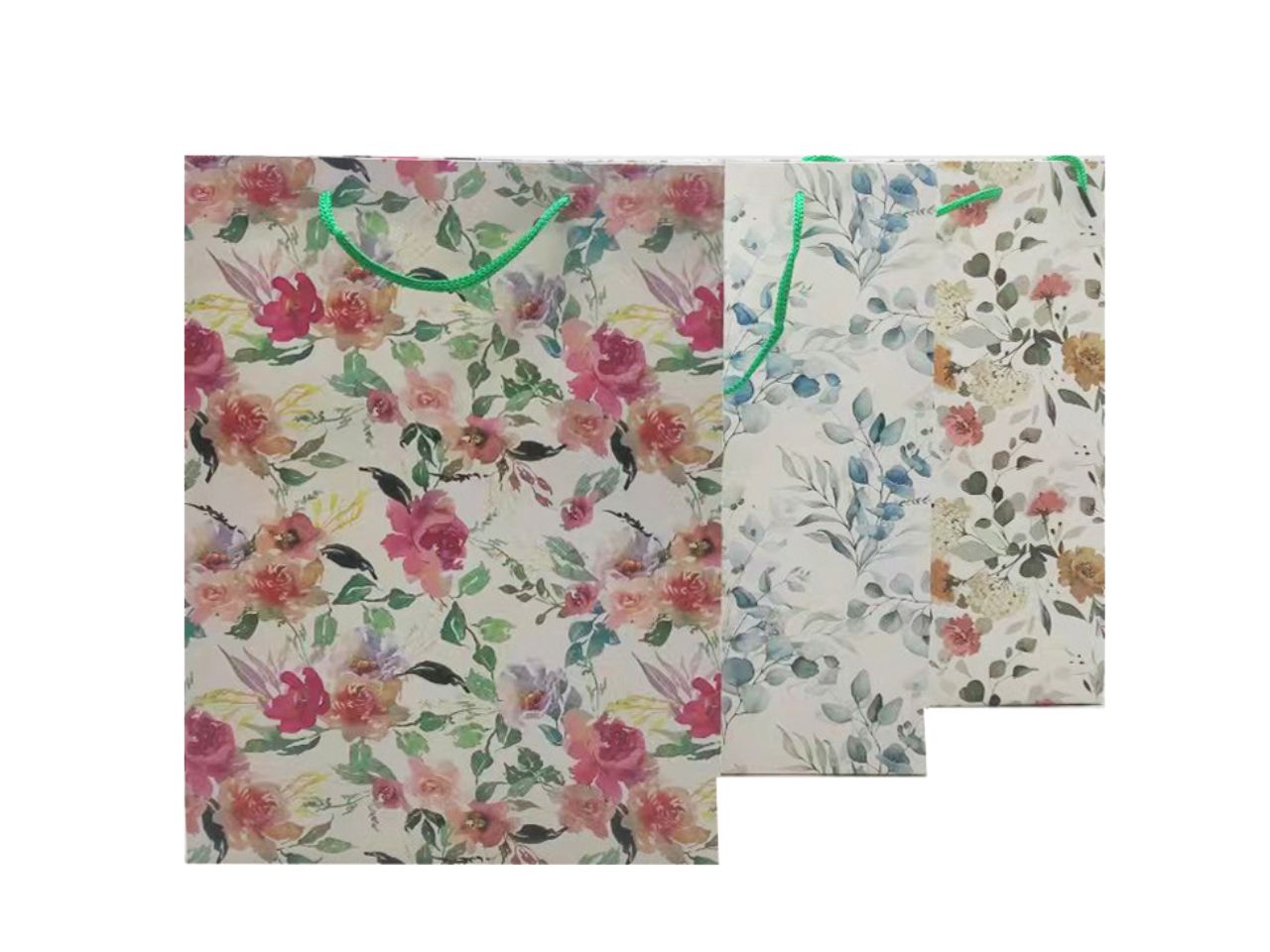 BORSA DI CARTA PICCOLA DISEGNO FIORI