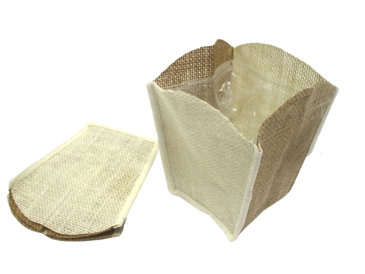 PORTA PIANTA QUADRATO IN JUTA 12X12X12