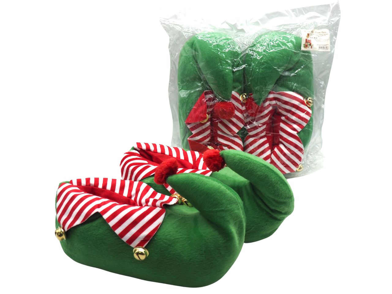 PANTOFOLE STIVALETTO ELFO CON SONAGLI PANTOFOLE STIVALETTO ELFO CON SONAGLI