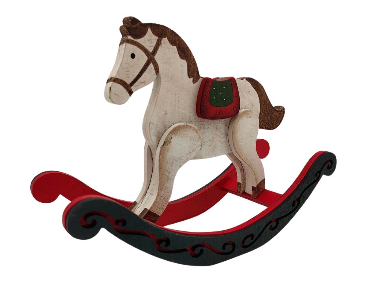 CAVALLO A DONDOLO IN LEGNO MISURA H.20