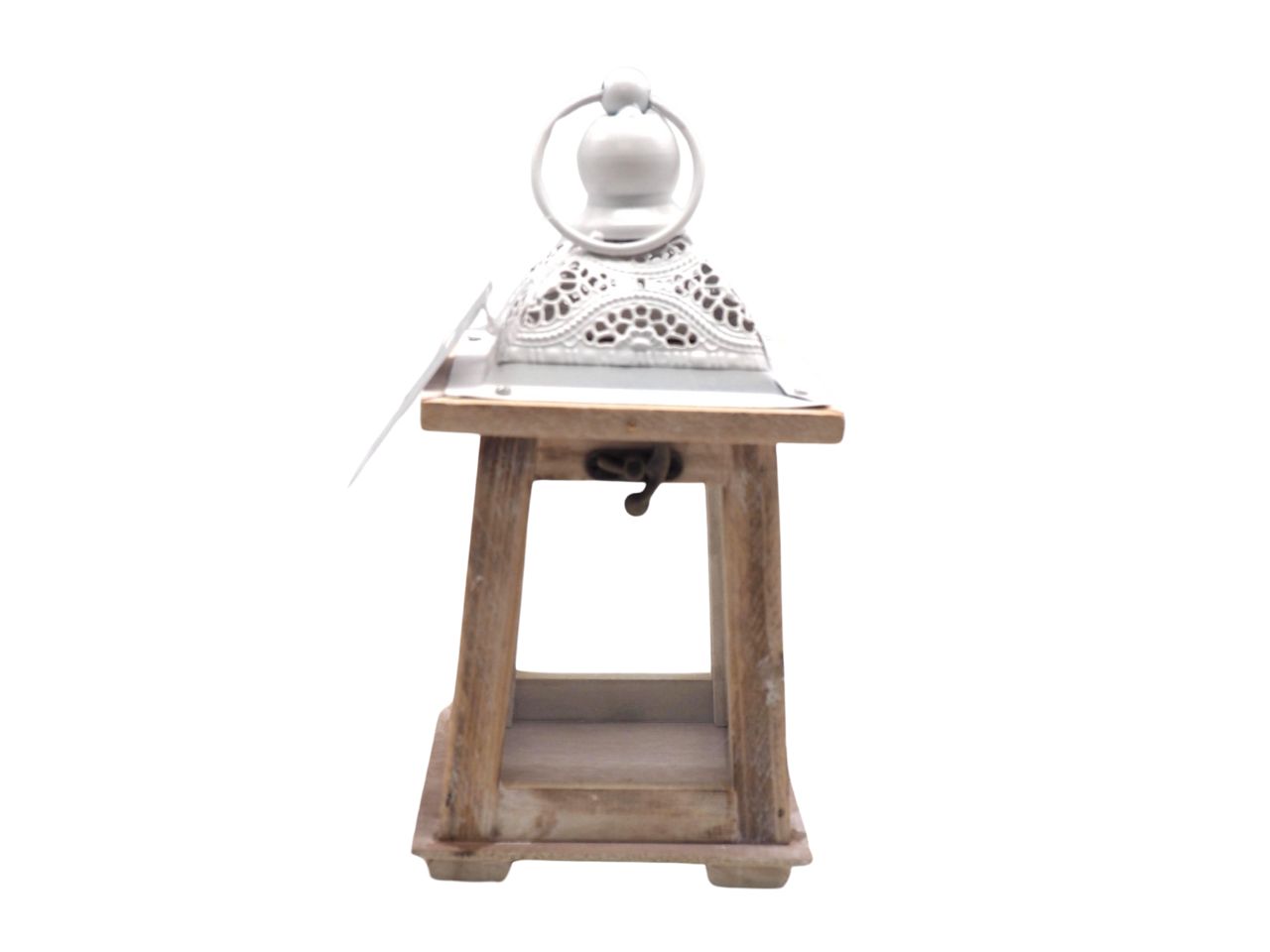 LANTERNA IN LEGNO 22X12X12CM