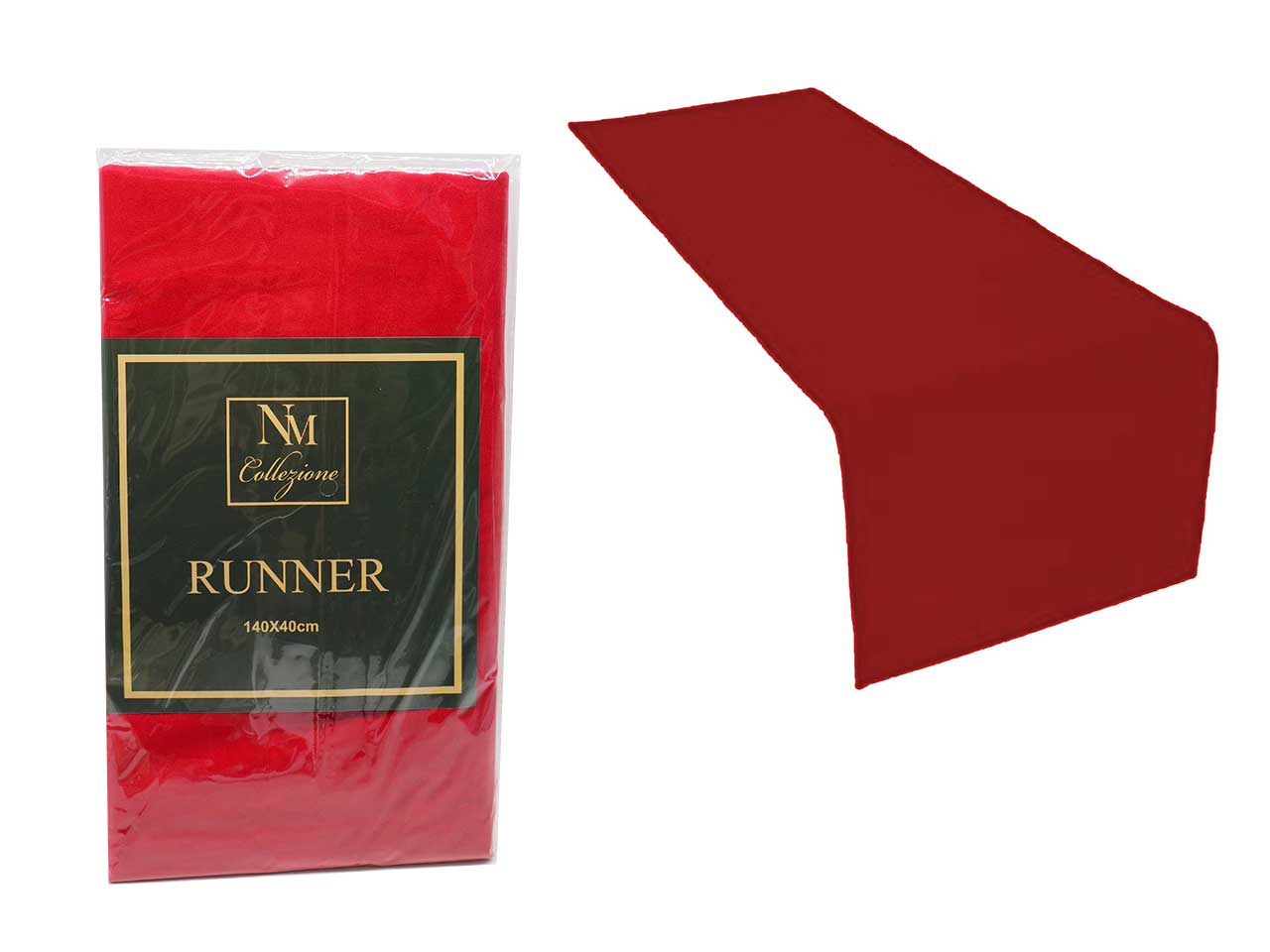 RUNNER VELLUTO 140X40CM ROSSO RUNNER VELLUTO 140X40CM ROSSO