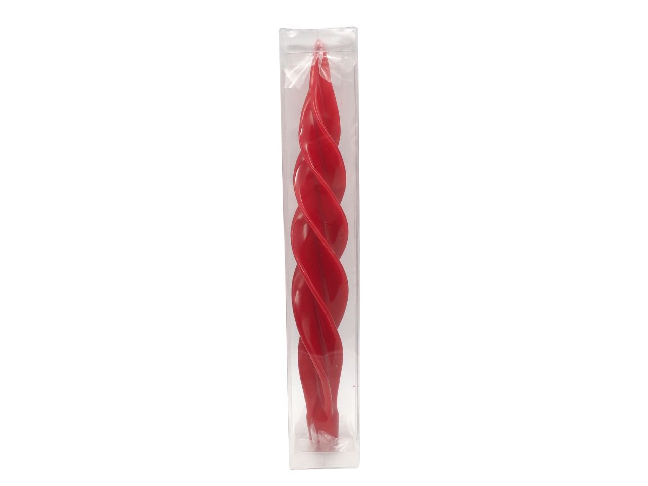 CANDELA TORCIGLIONE ROSSA H.31CM CANDELA TORCIGLIONE ROSSA H.31CM