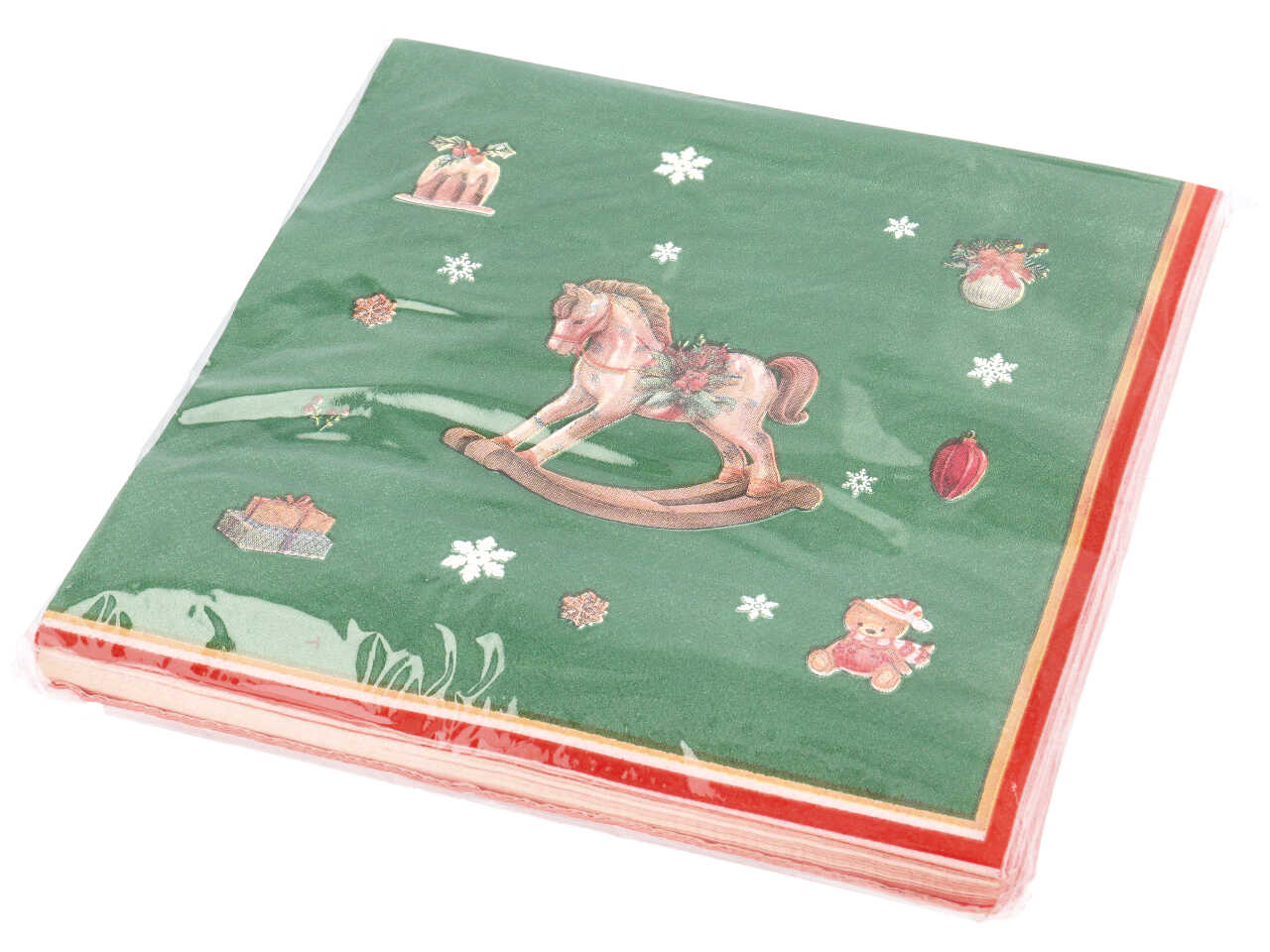 TOVAGLIOLI NATALIZI 17X17CM 20PZ FANTASIE ASS.