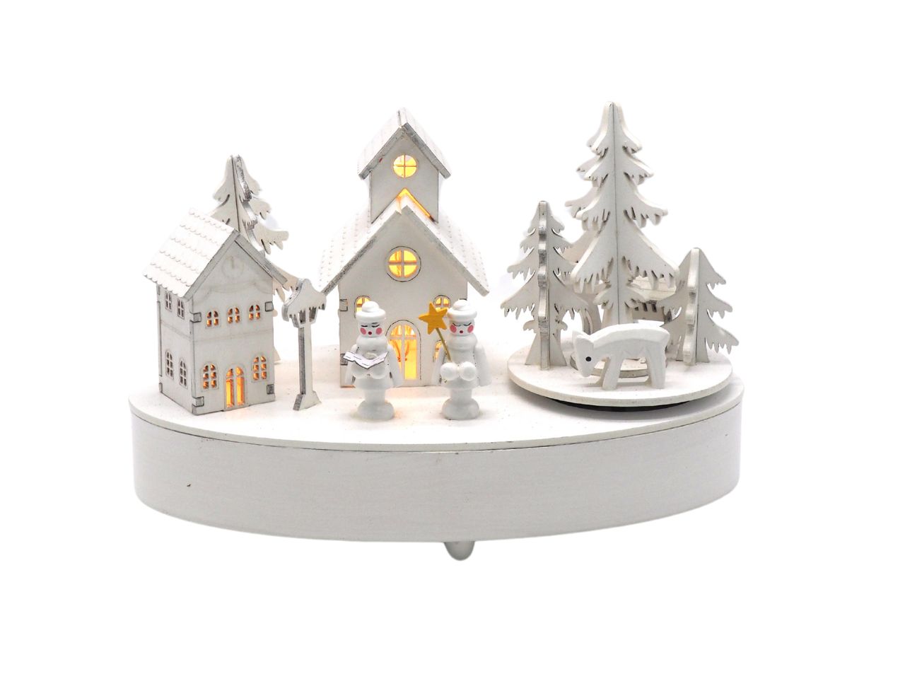 CARILLON C/PAES.LEGNO+LUCI15X21,5X11CM