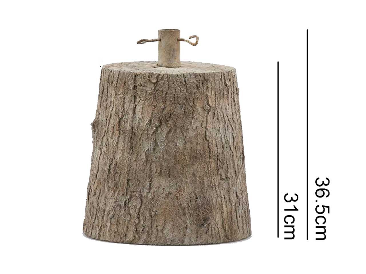 BASE PER ALBERO EFFETTO LEGNO H.36,5/31XD.27/22CM