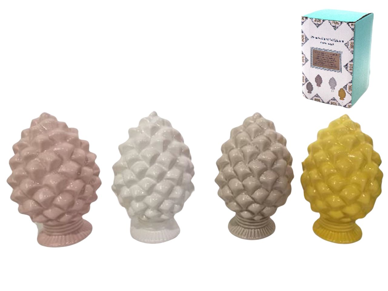 PIGNA LUCIDA H.25,5X16,7X16,7CM ASS