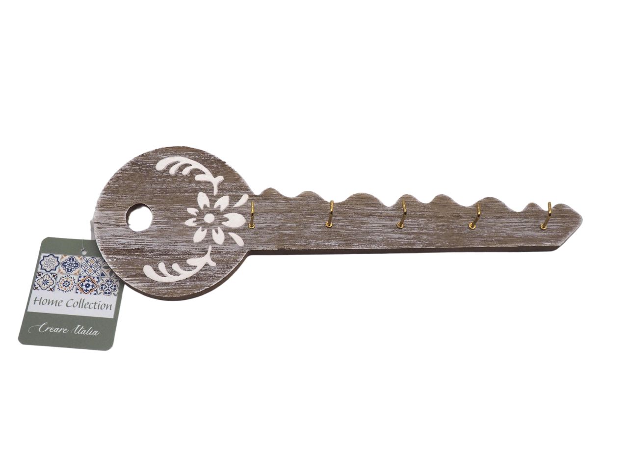 PORTA CHIAVI IN LEGNO H.10X29,5CM PORTA CHIAVI IN LEGNO H.10X29,5CM