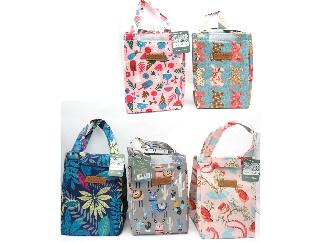 BORSA TESSUTO CON MANICI ASS