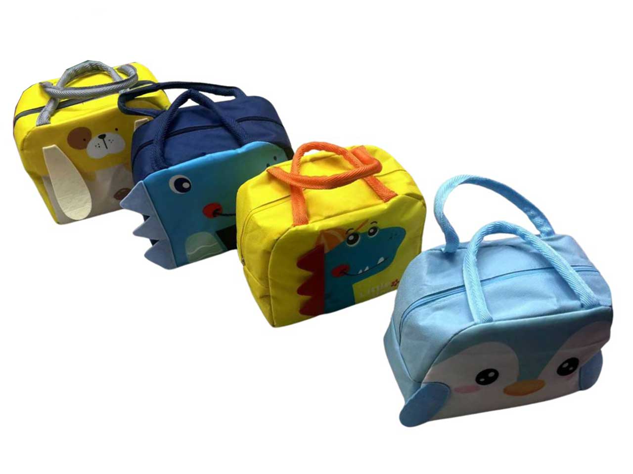 BORSA TESSUTO C/MANICI ANIMALI ASS